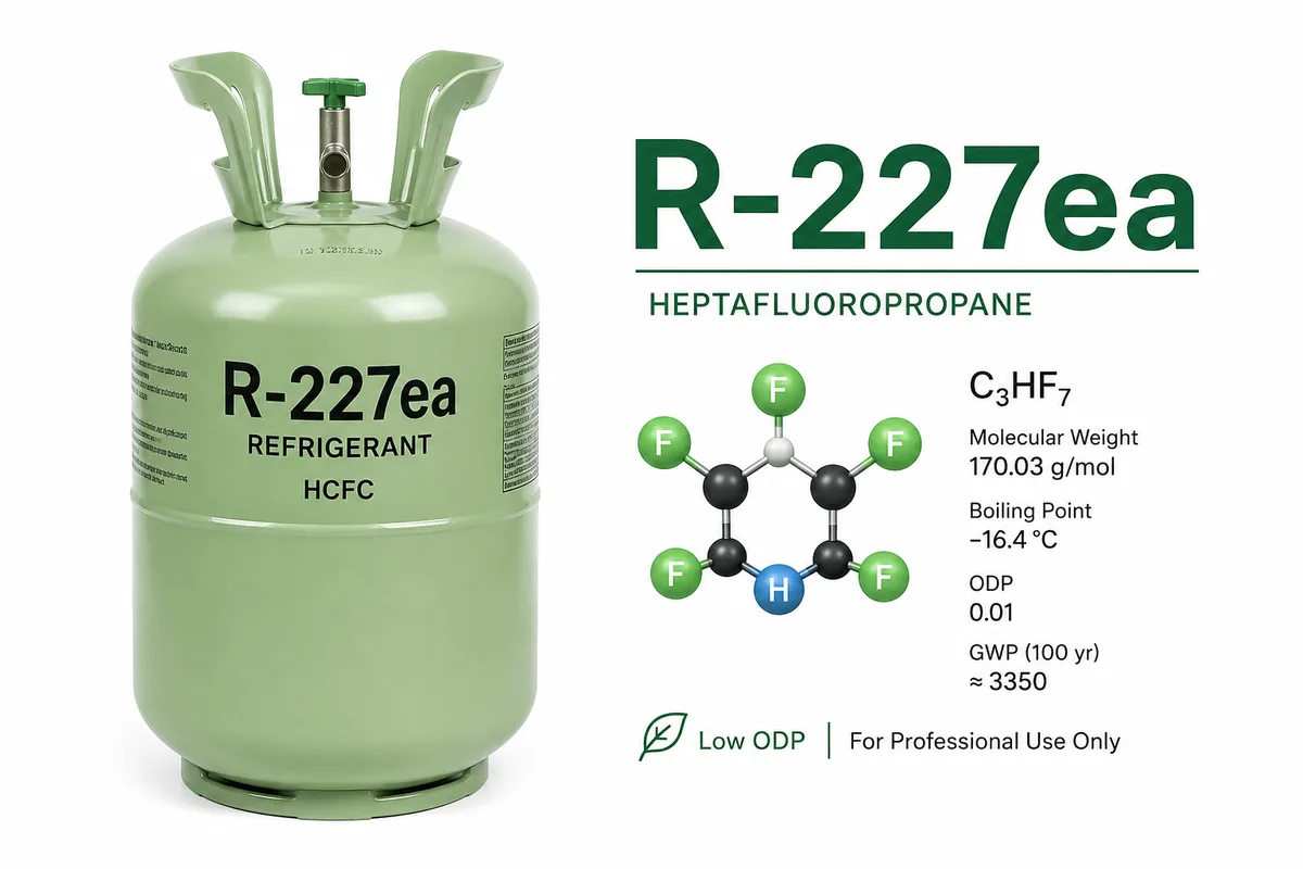 Фреон R-227ea: свойства, применение, экология